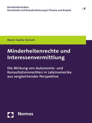 cover image of Minderheitenrechte und Interessenvermittlung